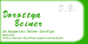 dorottya beiner business card